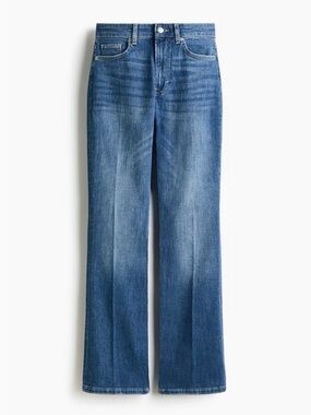 H&M Mid-Blue High-Rise Wide-Leg Jeans